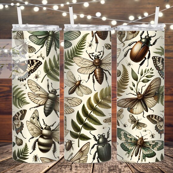 Eclectic Wallflower Other - Moth and Beetles Stainless Steel Tumbler